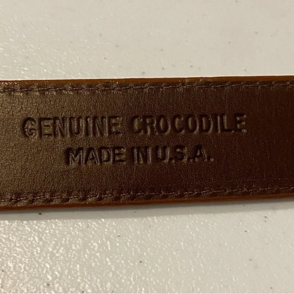 W. KLEINBERG Glazed Alligator Belt